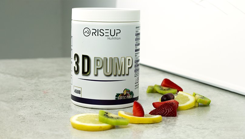 Der RiseUp 3D Pump ist ein reiner Pump-Booster, der deine Performance im Training maximiert. Er steigert durch seine perfekt aufeinander abgestimmten Inhaltsstoffe deine Durchblutung und entfaltet mit seiner hohen Bioverfügbarkeit die maximale Wirkung.